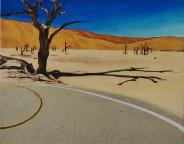 "Road/Route" başlıklı Tablo Anastasiia Beliaeva tarafından, Orijinal sanat, Akrilik Ahşap Sedye çerçevesi üzerine monte edil…