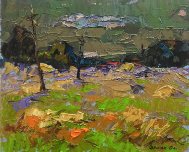 Peinture intitulée "Dusk has come" par Oleksiy Ivanyuk, Œuvre d'art originale, Huile Monté sur Châssis en bois