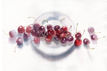 제목이 "Summer. Berries. Lo…"인 미술작품 Alla Prisakar로, 원작, 수채화