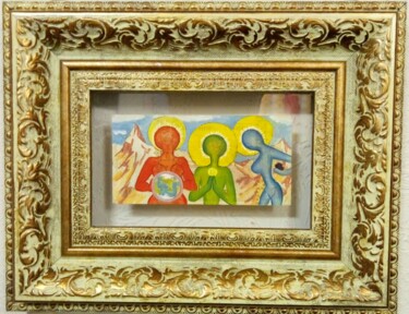 holy trinity Schilderij getiteld "holy trinity" door Kyrylo Bondarenko, Origineel Kunstwerk, Olie