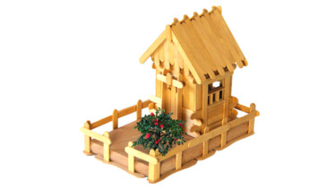 The Terrace of Dreams Cottage Design titled "The Terrace of Drea…" by Anatolii Zhamoido, Original Artwork, Luminaire