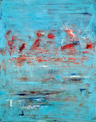 "Calm period" başlıklı Tablo Barbara Wykrota tarafından, Orijinal sanat, Akrilik Ahşap Sedye çerçevesi üzerine monte edilmiş