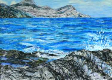 Painting titled "Two Elements 9" by Gabriele Kübler-Mohr, Original Artwork, Pastel