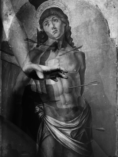 Clair Obscur - Confrontation de peinture à sculpture Fotografie getiteld "Clair Obscur - Conf…" door Loeber-Bottero, Origineel Kunstwerk, Digitale fotografie