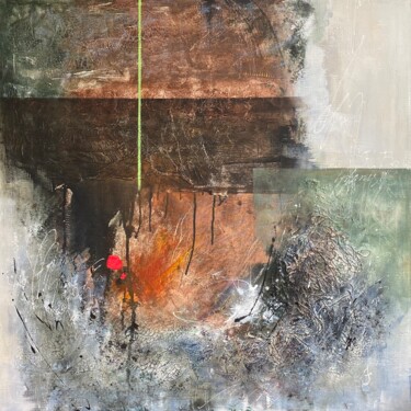 Painting titled "Château de Saint-Be…" by Irina Sadykova, Original Artwork, Acrylic Mounted on Wood Stretcher frame