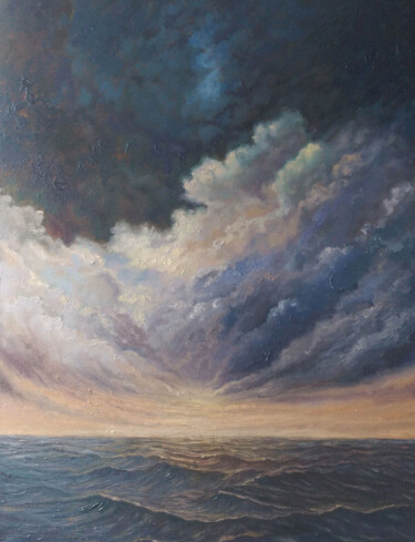 绘画 标题为“Seascape Oil Painti…” 由Alona Santhorieieva, 原创艺术品, 油