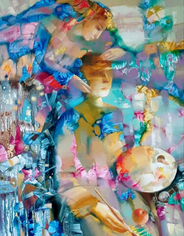 Pittura intitolato "Inspiration" da Anatoly Tarabanov, Opera d'arte originale, Olio Montato su Telaio per barella in legno