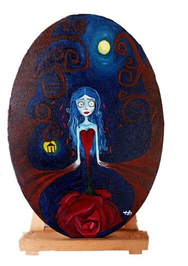 Schilderij getiteld "Corps bride inspire…" door Inès Choubani, Origineel Kunstwerk, Olie