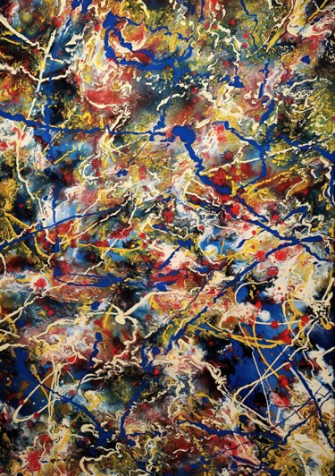 Malerei mit dem Titel "Colourful emotions" von Felix Günther, Original-Kunstwerk, Acryl
