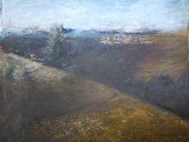 Painting titled "collines" by Mathieu Weemaels, Original Artwork