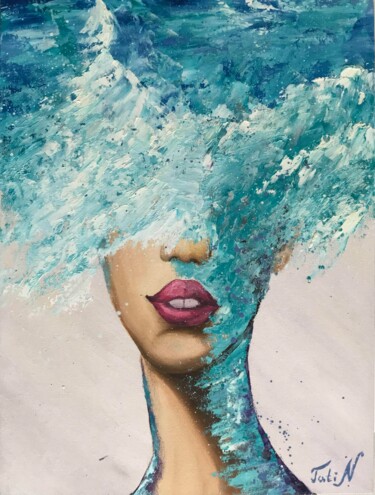 Storm in the head "Storm in the head" başlıklı Tablo Tatiana Nepomniashchikh tarafından, Orijinal sanat, Petrol