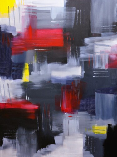 Pittura intitolato "Red Sky at Night" da Kate Hessling, Opera d'arte originale, Acrilico