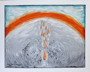 17/ Après la souffrance Schilderij getiteld "17/ Après la souffr…" door 7artisalam7, Origineel Kunstwerk, Glazuur