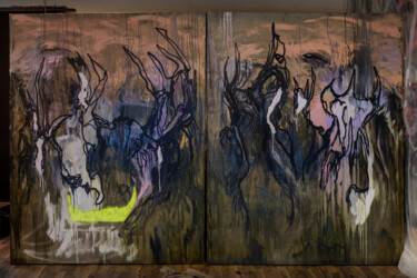 Painting titled "UNTITLED" by Alexander Belov, Original Artwork, Oil