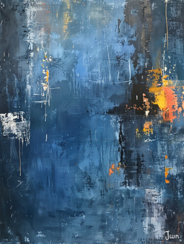 Digitale Kunst getiteld "Debris of the Shatt…" door Daedo Jun, Origineel Kunstwerk, Aquarel