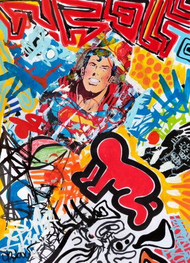 绘画 标题为“Super pop” 由Dr. Love, 原创艺术品, 丙烯