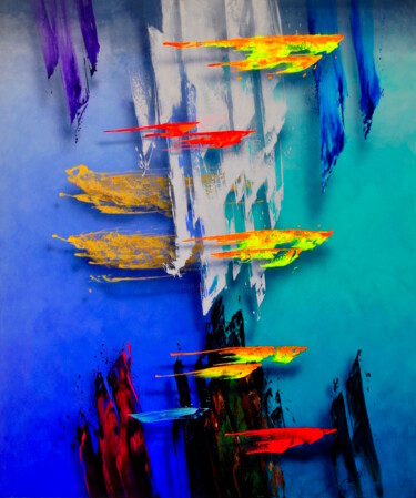 Painting titled "'Ascender'" by Ben Stack, Original Artwork, Acrylic
