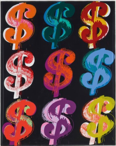 Digitale Kunst mit dem Titel "$ Symbol Collection" von Chun Yu Guan, Original-Kunstwerk, KI-generiertes Bild Auf Karton mont…