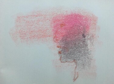 Schilderij getiteld "Perfil femenino" door Antonio Zugasti Cabrillo, Origineel Kunstwerk, Pastel