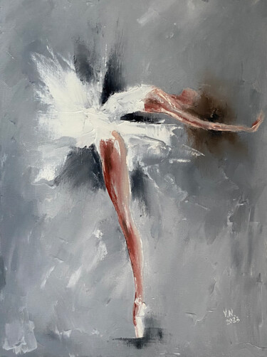 Ballerina 19 Pittura intitolato "Ballerina 19" da Volodymyr Nezdiimynoha, Opera d'arte originale, Olio Montato su Telaio per barella in l…