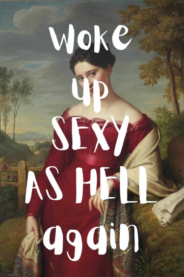 "Vintage Glamour Red…" başlıklı Dijital Sanat 春宇 关 tarafından, Orijinal sanat, AI tarafından oluşturulan görüntü Karton üzer…