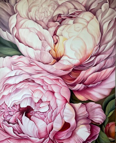Pintura intitulada "Silk touch" por Anna Zhdanyuk, Obras de arte originais, Óleo Montado em Armação em madeira