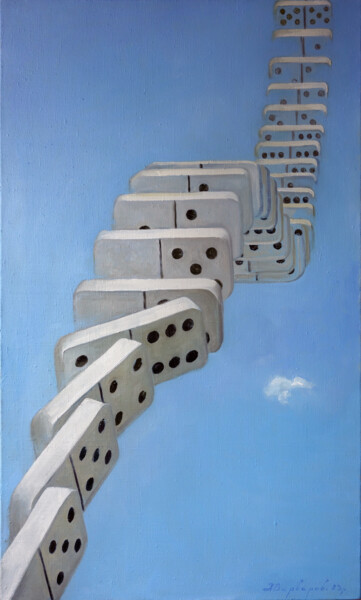 "Domino" başlıklı Tablo Anatoly Varvarov tarafından, Orijinal sanat, Petrol Ahşap Sedye çerçevesi üzerine monte edilmiş