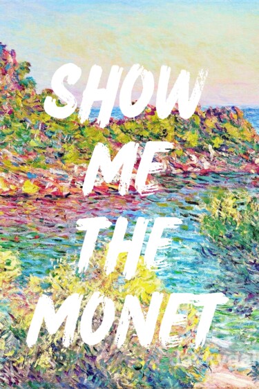 Digitale Kunst getiteld "Show Me Monet's Imp…" door Chun Yu Guan, Origineel Kunstwerk, AI gegenereerde afbeelding Gemonteerd…