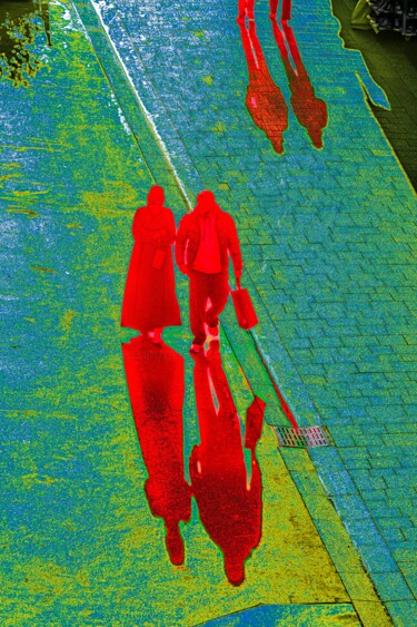 Fotografie mit dem Titel "Le couple" von Christian Christian Goetghebeur, Original-Kunstwerk, Digitale Fotografie Auf Alumin…