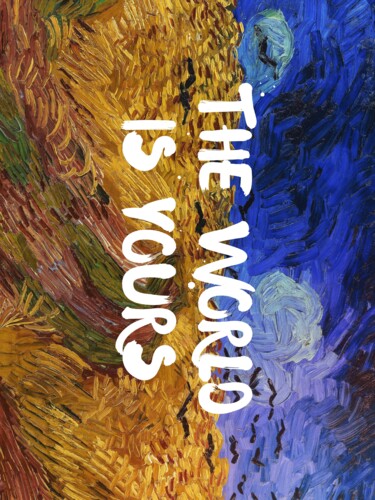 "The World is Yours…" başlıklı Dijital Sanat 春宇 关 tarafından, Orijinal sanat, AI tarafından oluşturulan görüntü Karton üzeri…