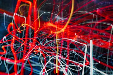 Photography titled "The Firebird" by Owe Sigmund Tautenhahn, Original Artwork, Digital Photography Mounted on Wood Panel