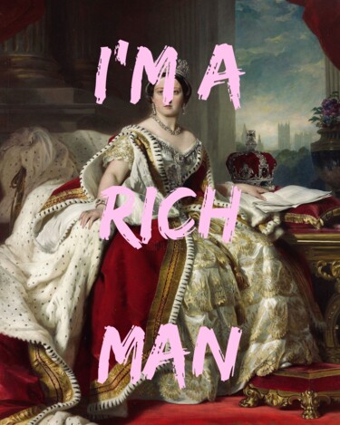 数字艺术 标题为“'I'm A Rich Man' Ro…” 由春宇 关, 原创艺术品, AI生成的图像 安装在纸板上
