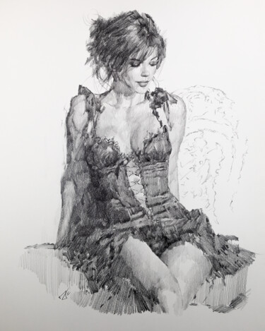 The Vortex of Grace Drawing titled "The Vortex of Grace" by Andros K., Original Artwork, Graphite