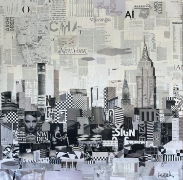 Collages titled "New York" by Jim Hudek James Hudek, Original Artwork, Collages