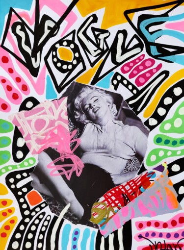 Pittura intitolato "Marilyn Vogue" da Dr. Love, Opera d'arte originale, Acrilico