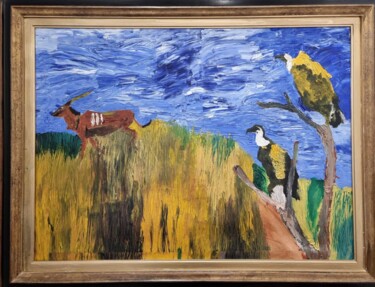 Картина под названием "Untitled" - Alex Zavitan, Подлинное произведение искусства, Масло