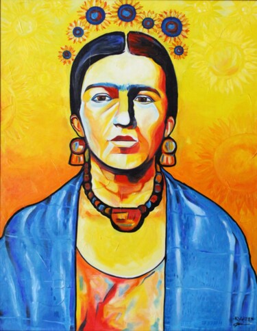 "Apenas Frida" başlıklı Tablo Ks Green tarafından, Orijinal sanat, Petrol