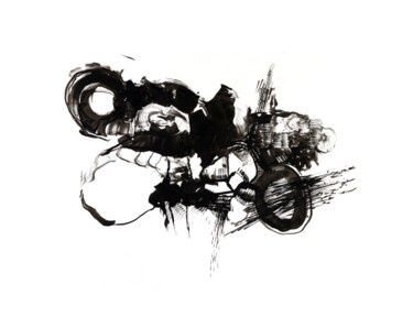 图画 标题为“Sans titre (d’impac…” 由Richard Grateloup, 原创艺术品, 墨