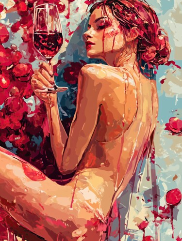 Digital Arts titled "«Вино и полумрак»" by Alexandr Gherascenco, Original Artwork, 2D Digital Work