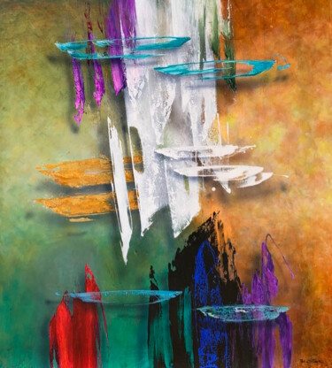Painting titled "'Insomnia" by Ben J Stack, Original Artwork, Acrylic