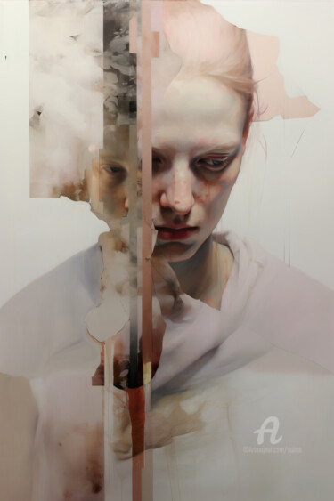 Frustration Digitale Kunst getiteld "Frustration" door Suima, Origineel Kunstwerk, AI gegenereerde afbeelding
