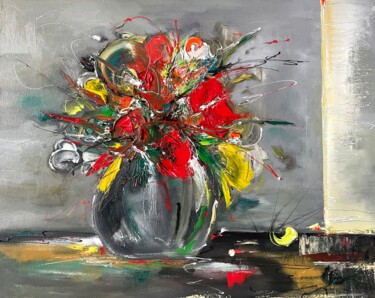 Schilderij getiteld "Ukrainian original…" door Victor Ivantsiv, Origineel Kunstwerk, Olie Gemonteerd op Frame voor houten br…