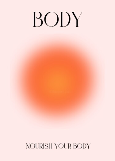 数字艺术 标题为“Body Nourishment Es…” 由春宇 关, 原创艺术品, AI生成的图像 安装在纸板上