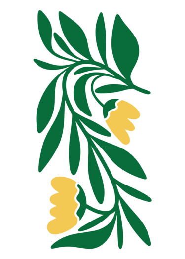 Grafika cyfrowa / sztuka generowana cyfrowo zatytułowany „Elegant Greenery Bo…” autorstwa 春宇 关, Oryginalna praca, Obraz gene…