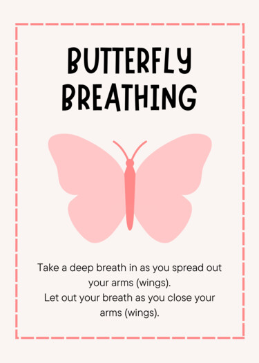 数字艺术 标题为“Butterfly Breathing…” 由春宇 关, 原创艺术品, AI生成的图像 安装在纸板上