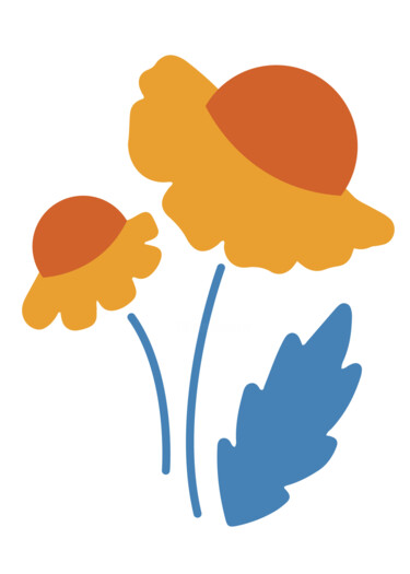 Digitale Kunst getiteld "Sunflower Silhouett…" door Chun Yu Guan, Origineel Kunstwerk, AI gegenereerde afbeelding Gemonteerd…