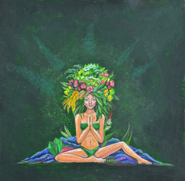 绘画 标题为“Mother Earth” 由Anna Boich, 原创艺术品, 丙烯