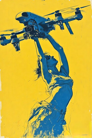 "La Fée Drone - 05" başlıklı Dijital Sanat Cosmicphil1 tarafından, Orijinal sanat, Dijital Resim