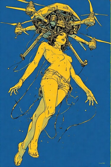 "La Fée Drone - 07" başlıklı Dijital Sanat Cosmicphil1 tarafından, Orijinal sanat, Dijital Resim