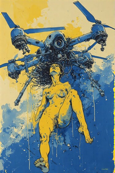 "La Fée Drone - 08" başlıklı Dijital Sanat Cosmicphil1 tarafından, Orijinal sanat, Dijital Resim